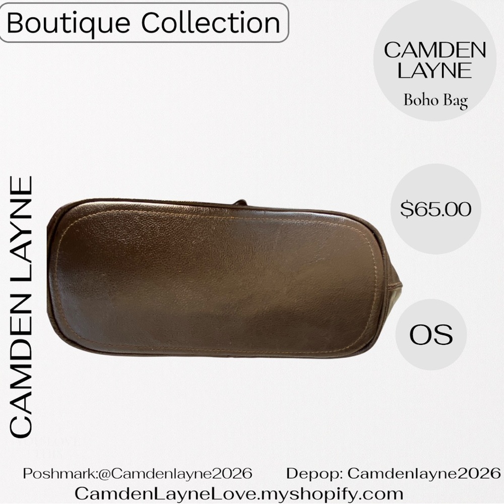 Camden Layne Boho Brown and Tan Shoulder Bag - Picture 10 of 11